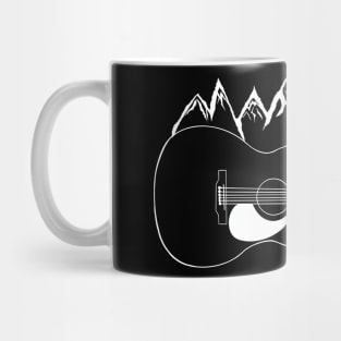 Mountain music guitar and mountains for mountain strummers Mug